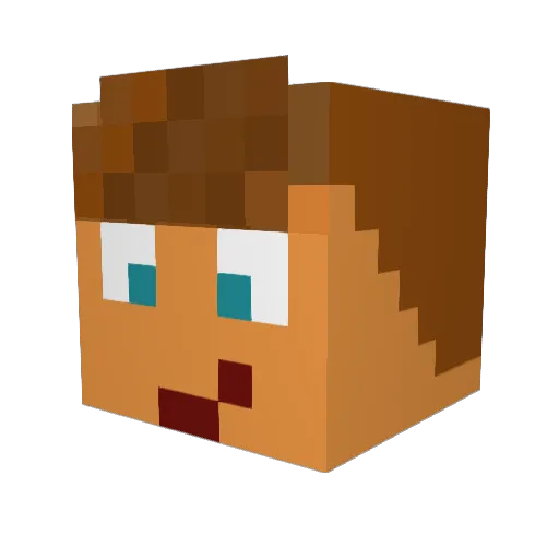 BJumper1400 Minecraft avatar head, 3D render