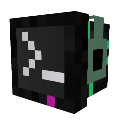 BK003 Minecraft avatar head, 3D render