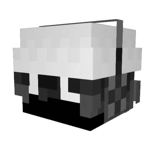BK6666 Minecraft avatar head, 3D render