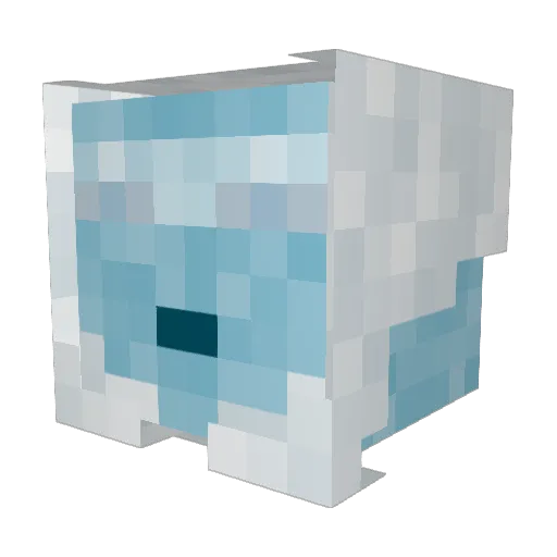 BKAT Minecraft avatar head, 3D render