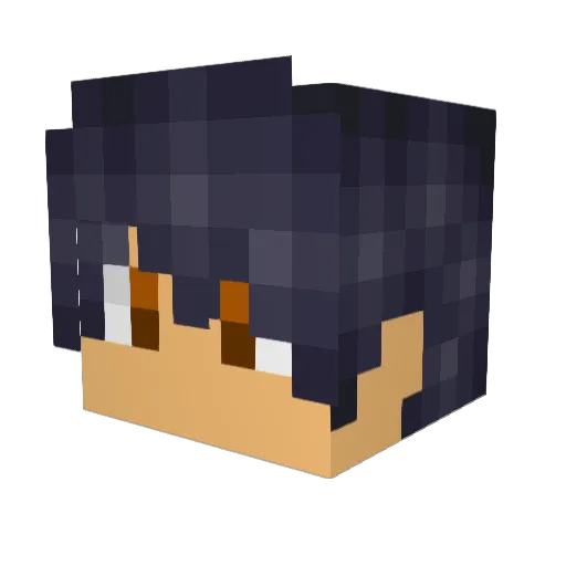 BKCam Minecraft avatar head, 3D render
