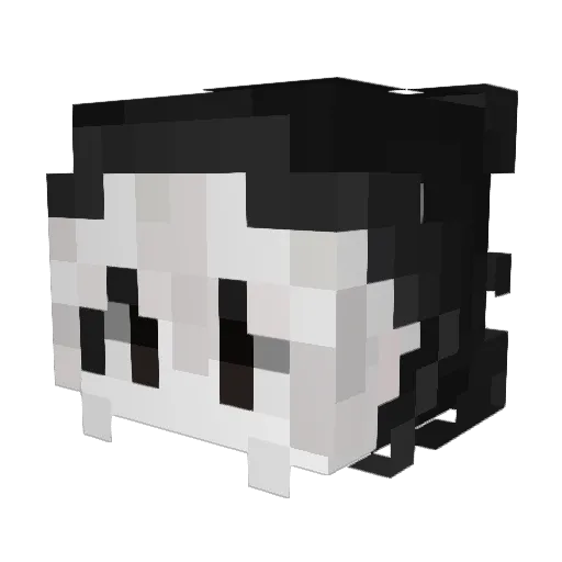 BKEX Minecraft avatar head, 3D render