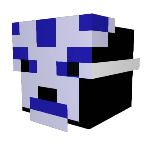 BKNNcyclopedia Minecraft avatar head, 3D render