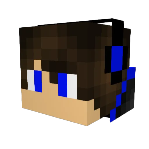 BKO9031 Minecraft avatar head, 3D render