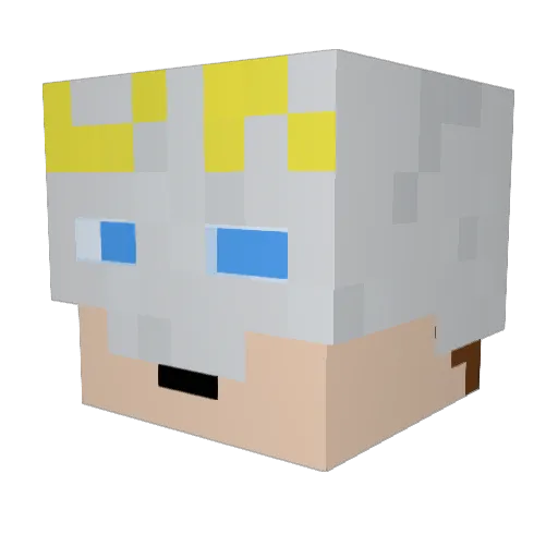BKRyze Minecraft avatar head, 3D render