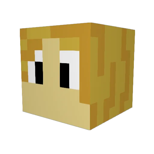 BKT_Kage Minecraft avatar head, 3D render