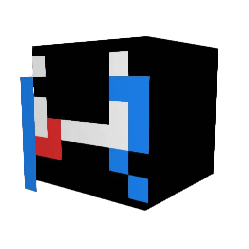 BKU434 Minecraft avatar head, 3D render