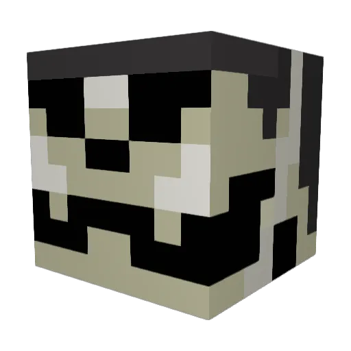 BKarvo Minecraft avatar head, 3D render