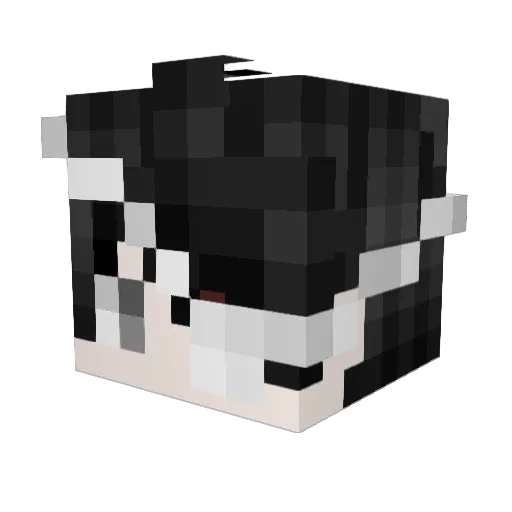 BKind Minecraft avatar head, 3D render
