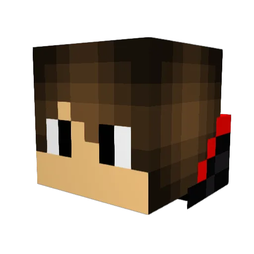 BKing13 Minecraft avatar head, 3D render