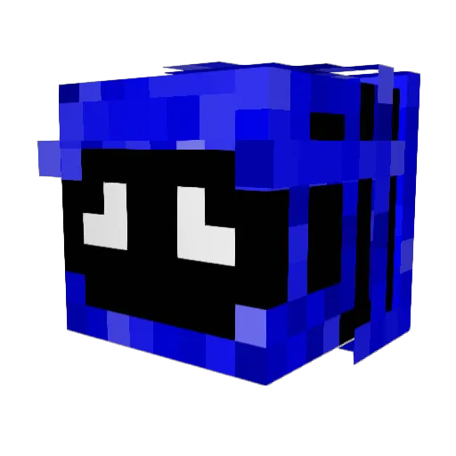 BL00M101 Minecraft avatar head, 3D render