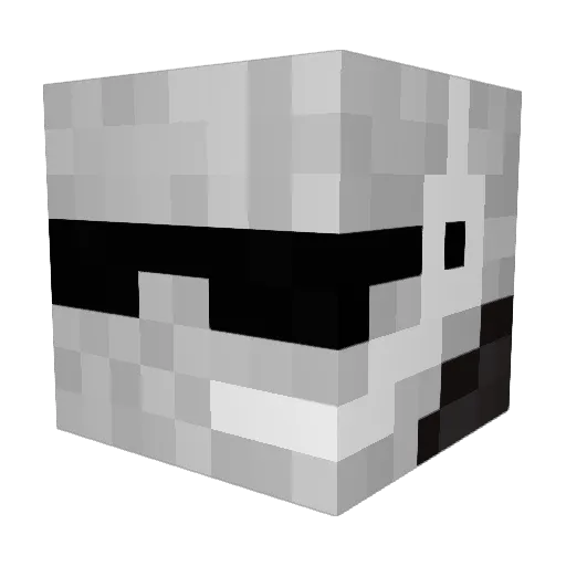 BL1599 Minecraft avatar head, 3D render