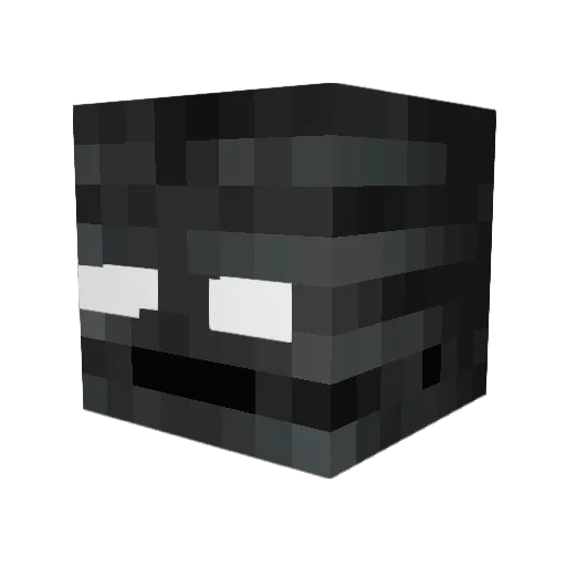 BL1NDF0LD3D_ACE Minecraft avatar head, 3D render