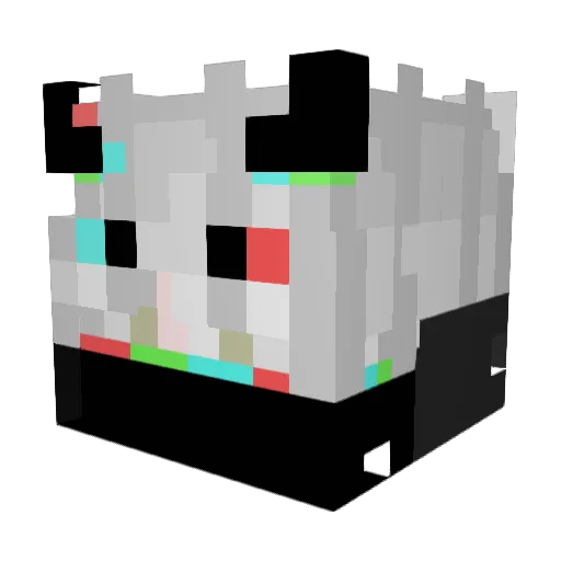 BL1NK123 Minecraft avatar head, 3D render