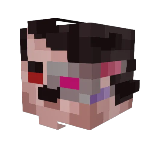BL3ND Minecraft avatar head, 3D render