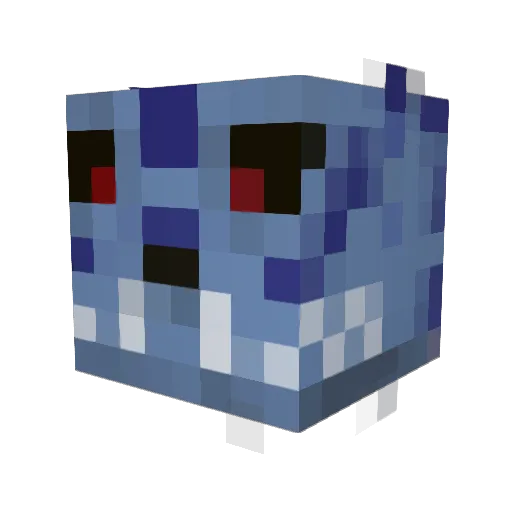 BL4CKM4GIC20 Minecraft avatar head, 3D render