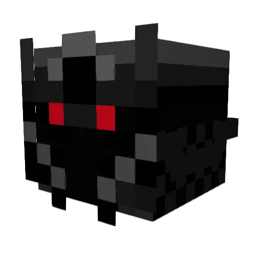 BL4CK_PANTHER Minecraft avatar head, 3D render