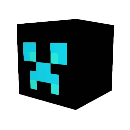 BL4NK12 Minecraft avatar head, 3D render