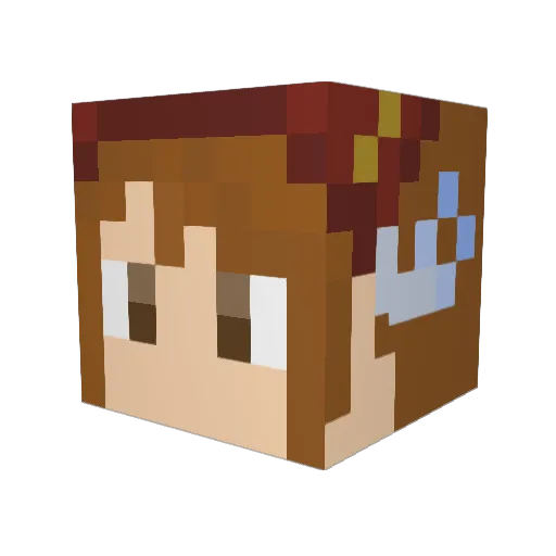 BLABE3815 Minecraft avatar head, 3D render