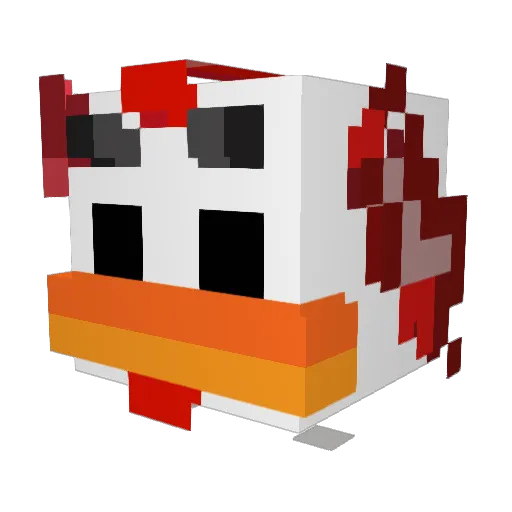 BLABEDYBLOOP Minecraft avatar head, 3D render