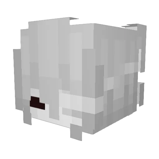 BLACKAKKO Minecraft avatar head, 3D render