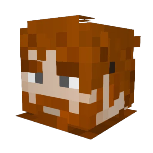 BLACKBAT0016 Minecraft avatar head, 3D render
