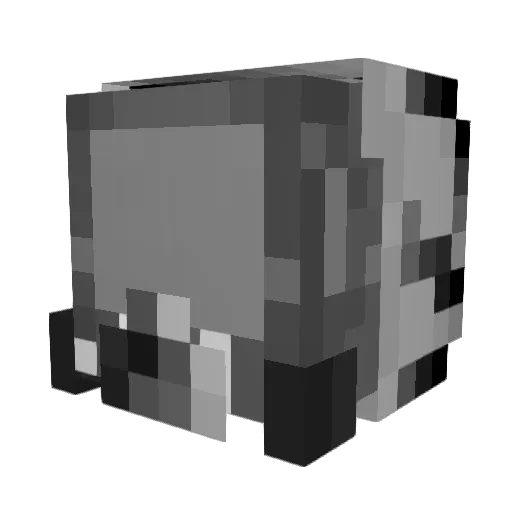 BLACKBIRD4412 Minecraft avatar head, 3D render
