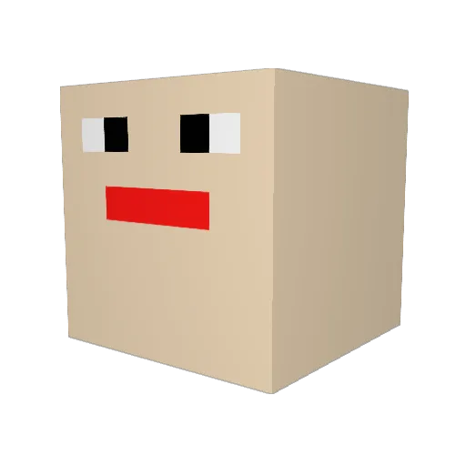BLACKHAMMER2181 Minecraft avatar head, 3D render