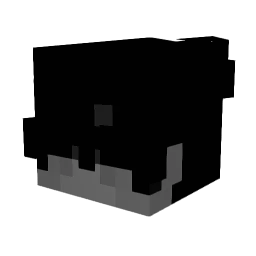 BLACKMENSLAYRBEN Minecraft avatar head, 3D render