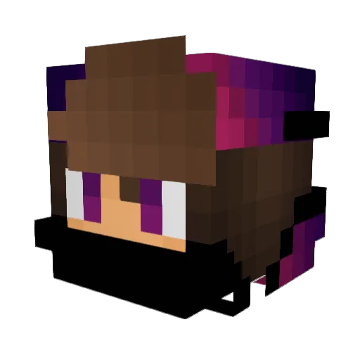 BLACKOUT_GAM4R Minecraft avatar head, 3D render