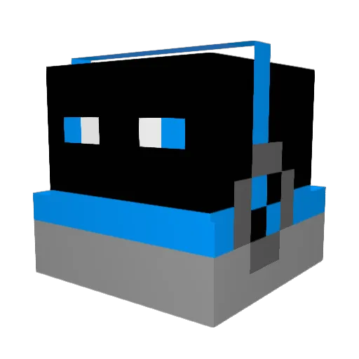 BLACKSTAR15963 Minecraft avatar head, 3D render