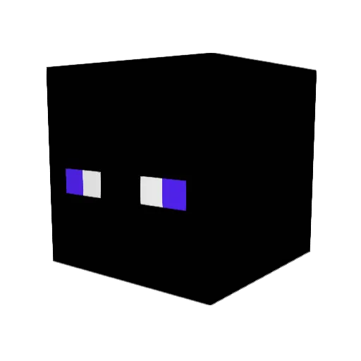 BLACK_TOSKA Minecraft avatar head, 3D render