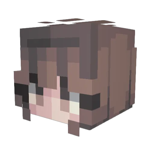 BLAKEPHOBIA Minecraft avatar head, 3D render