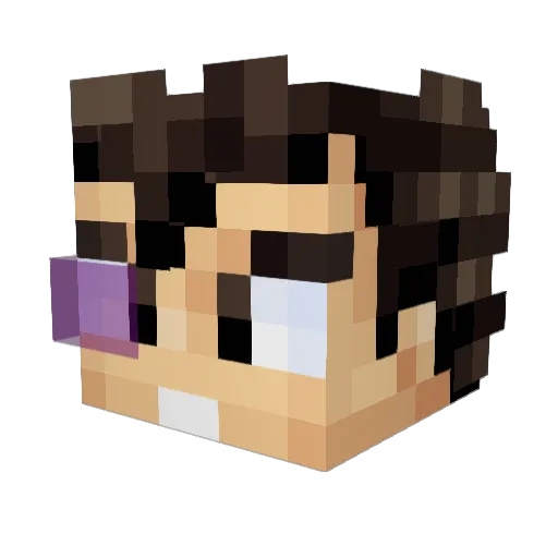 BLAKIPAN Minecraft avatar head, 3D render