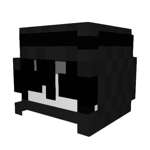 BLANK211 Minecraft avatar head, 3D render