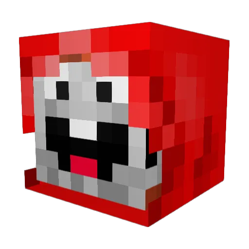 BLASTMiner10 Minecraft avatar head, 3D render