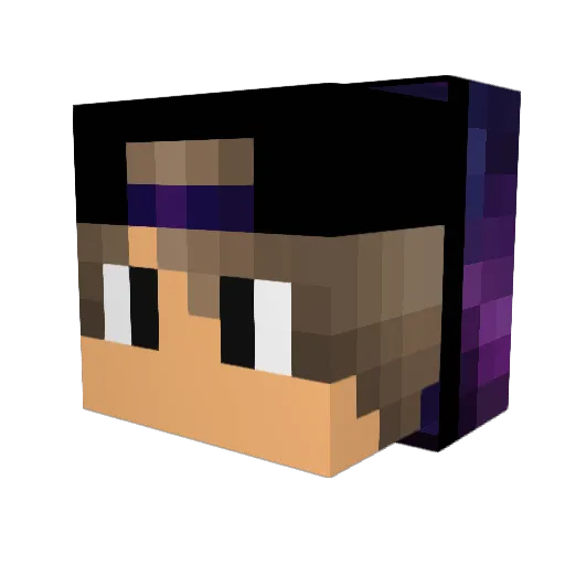 BLAYD2 Minecraft avatar head, 3D render