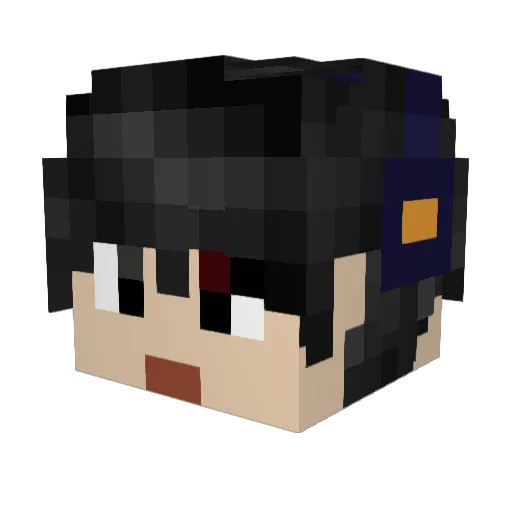 BLAZE_BRAKE Minecraft avatar head, 3D render