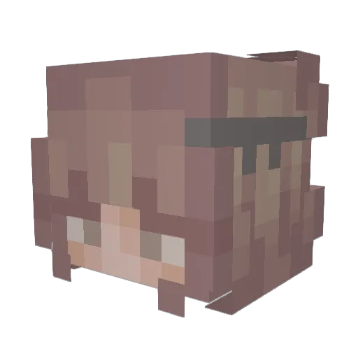 BLB726 Minecraft avatar head, 3D render