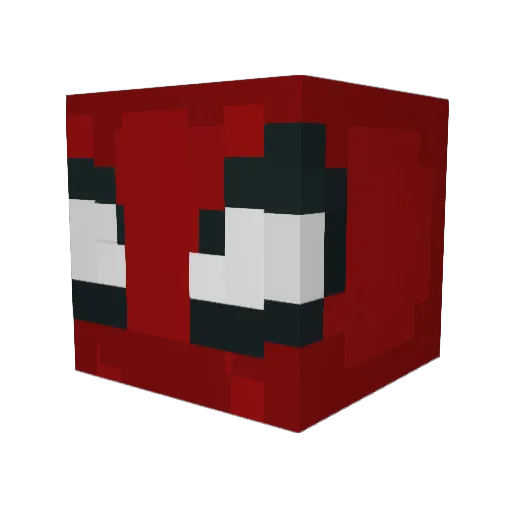 BLBCRV Minecraft avatar head, 3D render