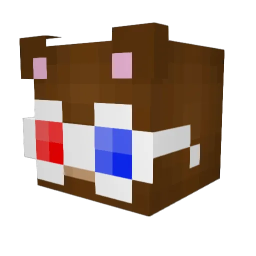 BLDM Minecraft avatar head, 3D render