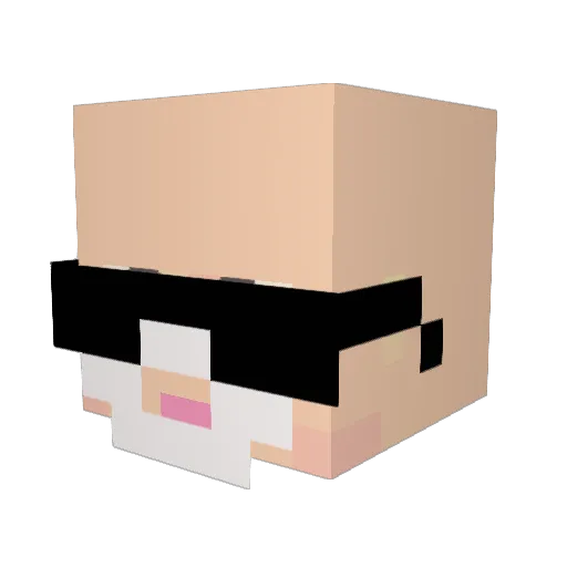 BLDsv_Raegon Minecraft avatar head, 3D render