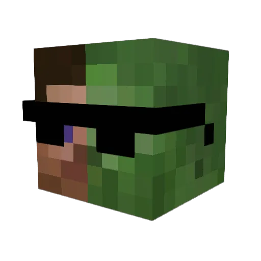 BLEANCE Minecraft avatar head, 3D render