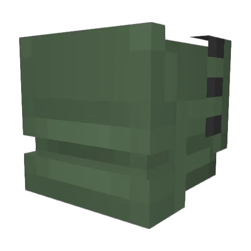 BLEBQT Minecraft avatar head, 3D render