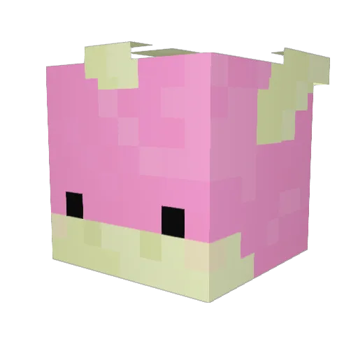 BLETSKI Minecraft avatar head, 3D render