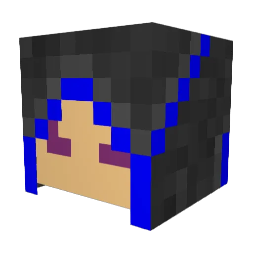 BLEWCRAFT Minecraft avatar head, 3D render