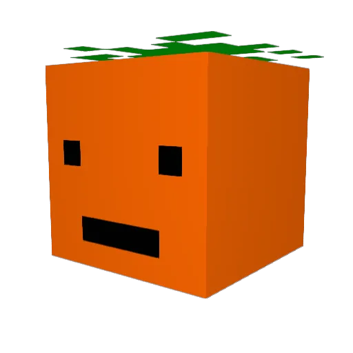 BLIMBLAU Minecraft avatar head, 3D render
