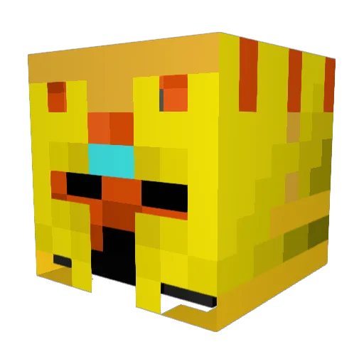 BLINDY21 Minecraft avatar head, 3D render