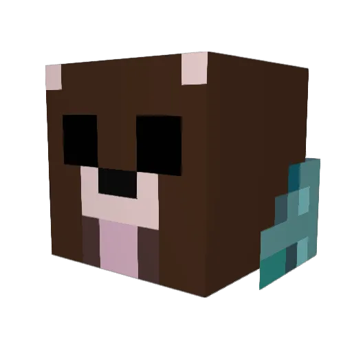 BLITZKRG Minecraft avatar head, 3D render