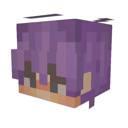 BLITZMAINPLUTO Minecraft avatar head, 3D render